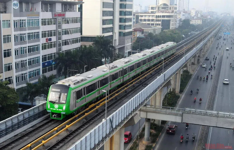 Tàu điện Cát Linh – Hà Đông (lên từ ga Thượng Đình)